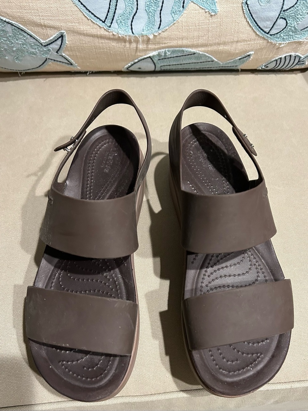 Men's Brown Double-Strap Slingback Sandals
